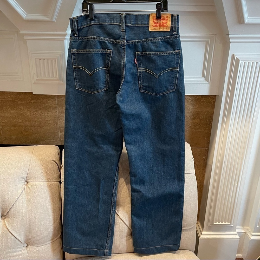 N: Levi’s Kids 550 Relaxed Blue Jean Sz 16 28x28